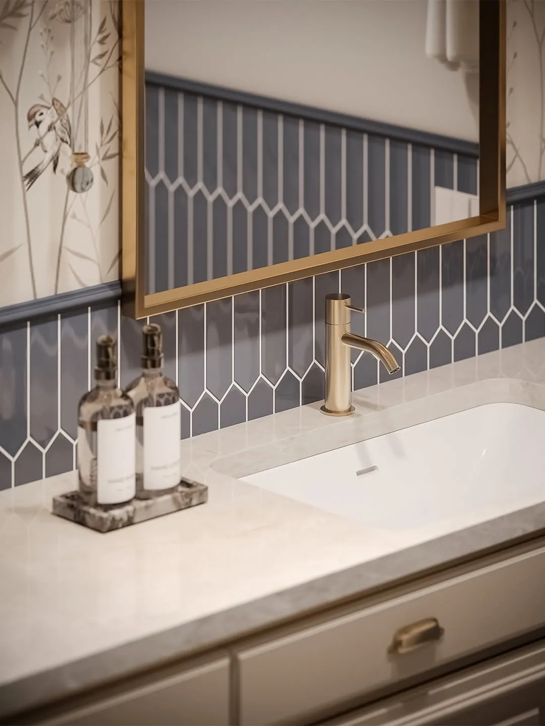Spacious Bathroom Layout Design