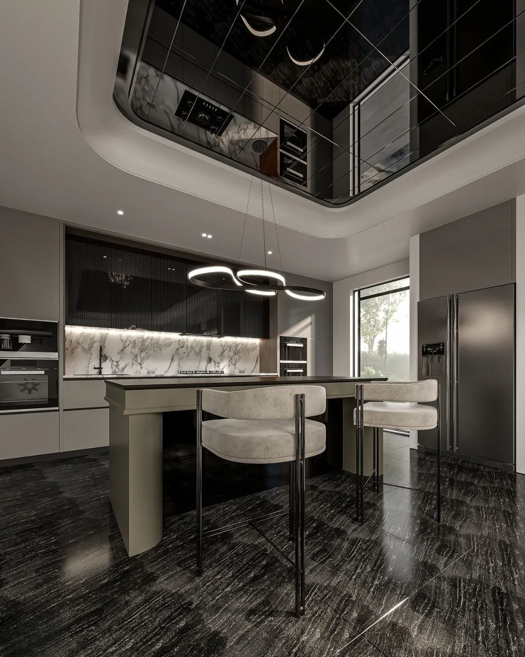 Glass Finish Kitchen